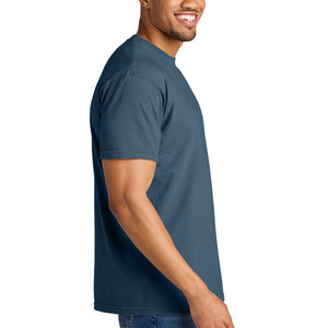 Camiseta Casual de Manga Corta para Hombre de Alta Calidad, Personalizada con Estampado, de Algodón con Cuentas, Marca Privada, Color Sólido, Camisetas de Verano - Product Image 3