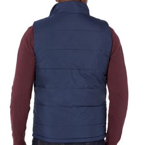Chaleco acolchado para hombre, prendas de vestir cálidas, chaleco sin mangas, chaquetas con cuello levantado, chalecos de invierno para adultos, chalecos de poliéster de Color personalizado - Product Image 2