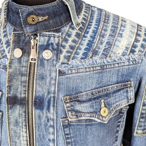 Otoño Invierno moda personalizada Color chaqueta de mezclilla hombres mujeres alta calidad prendas de vestir largas cuello alto fresco moda lavado Jean abrigo - Product Image 5