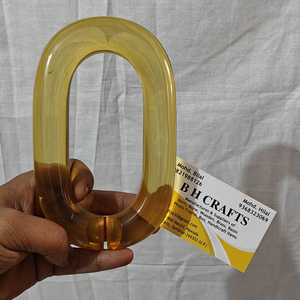 Cadena de eslabones gruesos de resina acrílica esmaltada, modelo navideño, con gancho de seguridad, ecológica, hecha a mano. - Product Image 5