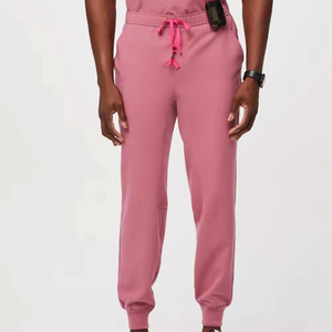 Conjunto de Uniforme Médico Profesional con Cuello en V Rosa, Ropa de Trabajo de Enfermería Transpirable y Duradera - Product Image 5