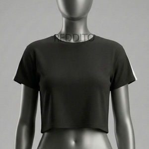 Women's Crop Top & Shorts Set Winter High Street Style 100% Cotton Fleece Eco-Friendly Regular Fit Casual Trendy Daily Wear - Product Image 3