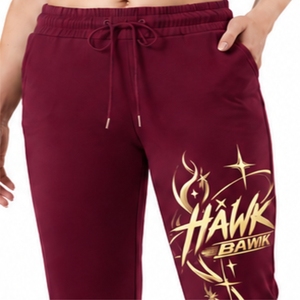 Pantalon de survêtement personnalisé pour femme, décontracté, avec cordon de serrage, coupe droite, longueur intégrale, taille ajustable, poches latérales - Product Image 4