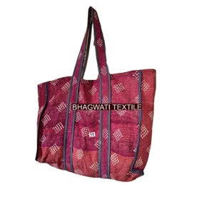 Nouvel arrivage de sacs à main pour femmes New Tradition Handmade Kantha Bags Gift for Christmas Top Quality 100% Cotton Bag - Product Image 2