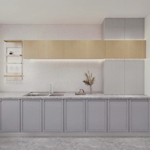 Meubles de cuisine modernes avec tiroirs et portes en <span class=keywords><strong>panneaux</strong></span> de bois écologiques pour cuisines et salles à manger d'appartements - Product Image 1