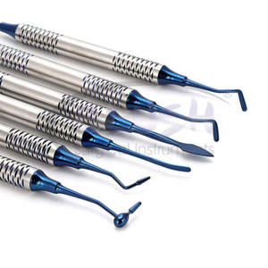 6pcs Dental Composite Filling Instrument Kit Blue Plated Dental Composite Instruments Kit by <b>Blush</b> Surgical - Product Image 5