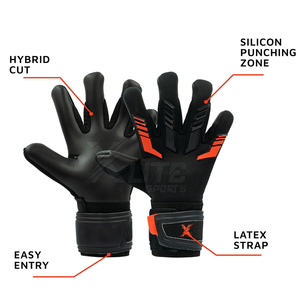 Guantes de Portero Profesionales de Cuero Transpirable con Costuras Resistentes y Ajuste Seguro, Antideslizantes, con Cierre de Gancho y Bucle en los Dedos Completos, para Uso Intensivo - Product Image 6