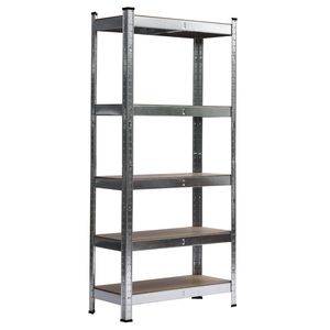 Scaffale da Garage a 5 Ripiani in Acciaio Zincato Grigio 150x75x30cm - Product Image 6