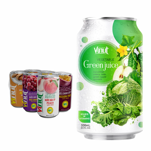 Vegetal 330ml Jugo Bebida 24 latas cartón lata Sin azúcar OEM ODM Etiqueta privada Muestra gratis Exportación Calidad Saludable - Product Image 1