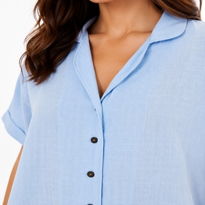 Ensemble de pyjama imprimé à manches longues pour femme, confortable, deux pièces, style décontracté, toucher doux - Product Image 6