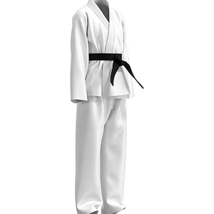 Uniformes de karaté unisexes 100% coton en deux pièces, combinaisons de judo et de karaté de couleur blanche pour adultes, prix bas, prix de gros - Product Image 4