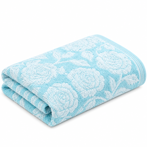 Toalla de Baño Jacquard Suave y Absorbente, Paño de Lavado Facial con Bloques de Color y Rayas, Toallita Pequeña de Algodón para Spa en Casa - Product Image 6