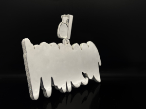 Pendentif Couronne Royale Givrée de Luxe Personnalisé Ice Legacy en Alliage Diamanté Plaqué Rhodium/Argent Style Hip Hop Chrétien - Product Image 4