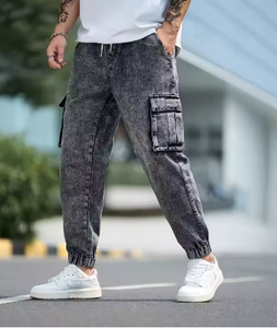 Pantalones Jogger Retro para Hombre, Lavado Ácido, Tela Suave, Casuales, para Gimnasio y Actividades al Aire Libre - Product Image 2