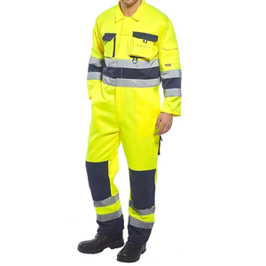 High Quality Custom <b>Men's</b> Safety <b>Work</b> Coveralls <b>for</b> <b>Men's</b> New Safety Working Uniforms Reflective <b>Overall</b> Worker With Logo - Product Image 2