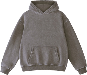 Sweat à capuche pour femme grande taille 100% coton lavé, respirant, de haute qualité, décontracté, vêtement d'extérieur d'hiver pour femme, logo personnalisé - Product Image 5