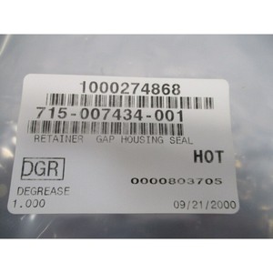 LAM 715-007434-001 RETAINER <b>GAP</b> HOUSING SEAL, 109734 - Trusted Global Legacy Semiconductor Equipment and Parts at - Product Image 1