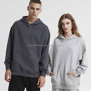 Sweat-shirt à capuche en molleton français 350G, nouvelle arrivée, logo personnalisé, poids lourd, lavage vintage, sweat-shirt à capuche pour homme, lavage à l'acide, taille plus, sweat-shirt pour homme - Product Image 2