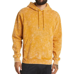 Sweats à capuche confortables pour hommes, effet délavé, basiques automne-hiver, sweats à capuche premium 100% coton effet délavé - Product Image 2