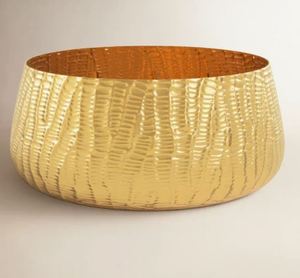 Ensemble de bols en métal doré martelé, design luxueux et artisanal, pour servir les aliments, vaisselle décorative glamour - Product Image 5