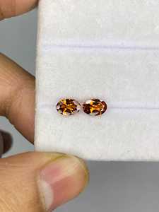 ZUBEDA GEMS JEWELRY Paire de pierres précieuses ovales en tourmaline jaune naturelle, taille facetée, 20 carats, pierres lâches du Rajasthan pour la fabrication de bijoux - Product Image 6