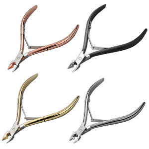 Classic Manicure Pedicure Cuticle Nippers Stainless Steel Curved Blade Wide Jaw Opening Nail Clippers for Finger and <b>Toe</b> ANAAIF - Product Image 1