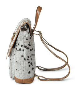 Sac à dos unisexe en cuir de vachette avec motif animalier, style vintage, fermeture à fermoirs, sac à dos de jour toutes saisons - Product Image 3