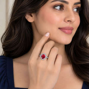 Bague en argent 925 avec diamant de laboratoire pour femme, certifiée IGI, RJC, ODM, OEM, fabricant éthique de bijoux fins, vente en gros E201287 - Product Image 2