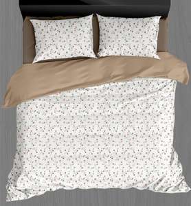 Parure de lit de luxe à rayures élastiques pour hôtel, 400 fils/cm², drap-housse et drap plat doux et résistant, 2 taies d'oreiller, usage hospitalier - Product Image 3