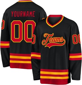 Nouveau Maillot de Hockey sur Glace Unisexe Personnalisé 2026 pour Sports de Plein Air, Respirant, Imprimé, Haute Qualité, Anti-Bactérien, 100% Polyester - Product Image 4