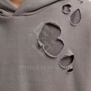 Nuevo Diseño, Sudaderas con Capucha de Algodón para Hombre, Estilo Desgastado, Corte Holgado, Tejido de Felpa, Transpirable y Ecológico, Hecho en Pakistán - Product Image 4