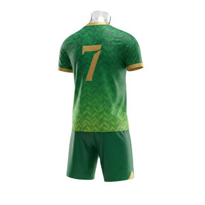 Uniforme de Fútbol Personalizado por Sublimación OEM, Conjunto de Camiseta de Fútbol para Equipo, Ropa Deportiva Transpirable de Secado Rápido, Unisex, Servicio Personalizado al por Mayor - Product Image 2