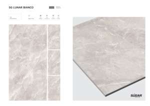 Azulejos de porcelana de lujo con superficie efecto azúcar, tamaño 600x1200, azulejos de gran formato premium para pisos y paredes, para interiores modernos del hogar y comerciales. - Product Image 4