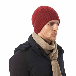 <b>Chunky</b> <b>Knit</b> Beanie Hat Warm Winter Cuff Cap Soft Stretch Casual Headwear Manufacturer Fisherman Beanie Long Beanie - Product Image 3