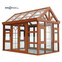 Cabines et salles de jardin préfabriquées en verre Low-E, produits en aluminium, portes de cabines et de salles de jardin, véranda en verre