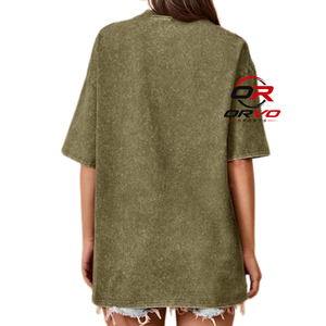 ORVO SPORTS Summer Knitted Logo <b>Sunflower</b> Printed Oversized Plus Size Casual Women's T-<b>Shirt</b> Crew Neck Short Sleeve Floral - Product Image 6