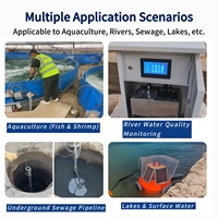 Sonde de qualité de l'eau 2-en-1 RS485 IoT pour l'aquaculture, électrode EC PH, analyseur numérique, capteur de détection d'eau