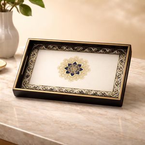 Exclusiva Bandeja Rectangular Elegante para Servir Postres, Apta para Restaurantes, Plato para Servir Frutas para Hoteles y Cafeterías - Product Image 1