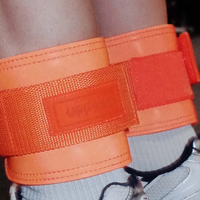 Sangles de cheville en néoprène rembourrées pour la musculation, avec anneaux en D réglables, fixation par câble, magnétiques, durables, unisexes