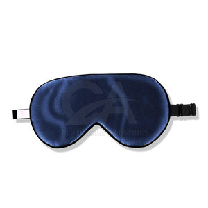 Masque pour les yeux en soie biologique de haute qualité, confortable, avec sangle réglable, toucher doux, occultant la lumière, accessoire de voyage - Product Image 3