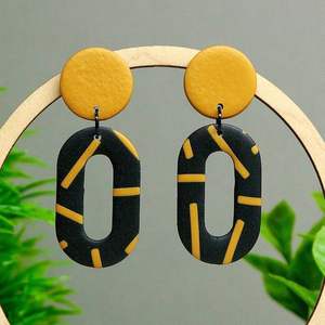 Pendientes de Resina Premium, Joyería Elegante Hecha a Mano para Fiestas, Uso Casual y Festivo, Durabilidad Prolongada - Product Image 2