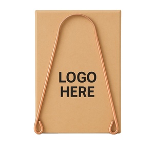 Meilleure vente 100% pur cuivre Portable langue nettoyant écologique soins dentaires boîte Kraft pour soins bucco-dentaires ayurvédiques en gros - Product Image 1