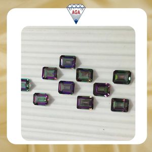 พลอยโทแพซทรงแปดเหลี่ยมเจียระไนหลากสีรุ้ง ขายส่งจากอินเดีย - Product Image 2
