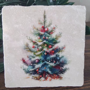 Sous-verres décoratifs pour arbre de Noël, décorations de table festives pour les fêtes, sous-verres pour boissons - Product Image 2