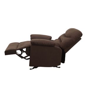 Fauteuil inclinable Arcadia en microfibre chocolat, solution confortable pour l'assise à domicile - Product Image 4