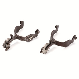 Espuelas de Hierro con Engranaje Giratorio para Montar a Caballo, Ajuste Universal, Duraderas y Elegantes - Product Image 3