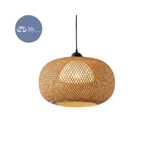 Luminaire suspendu moderne en métal bleu lotus de haute qualité, CRI 95, blanc chaud 2700K, pour plafond - Product Image 1