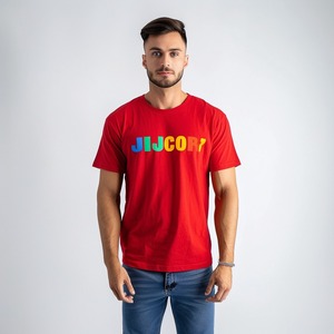 Camiseta Personalizada de Cuello Redondo y Manga Corta para Hombre, 60% Bambú, 40% Algodón, 100% Serigrafía, Estilo Casual, Tejido de Punto - Product Image 2