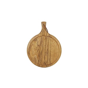 Planche à pizza en bois personnalisée avec bord rainuré, plateau à pizza en bois naturel pour la maison, la cuisine, le restaurant, pour servir la pizza - Product Image 3