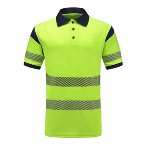 เสื้อโปโลสะท้อนแสงแบบกำหนดเองสำหรับฤดูร้อน เสื้อโปโลแขนสั้นแบบมองเห็นได้ชัดเจน มีหลายขนาด - Product Image 6